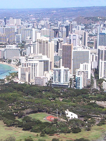 Foto Blick über Waikiki - 