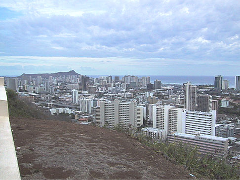 Blick über Waikiki Fotos