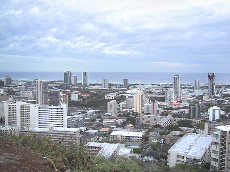 Blick über Waikiki Fotos
