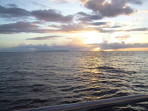 Foto Sonnenuntergang über dem Meer von Kauai