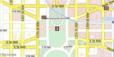 Stadtplan Weißes Haus Washington
